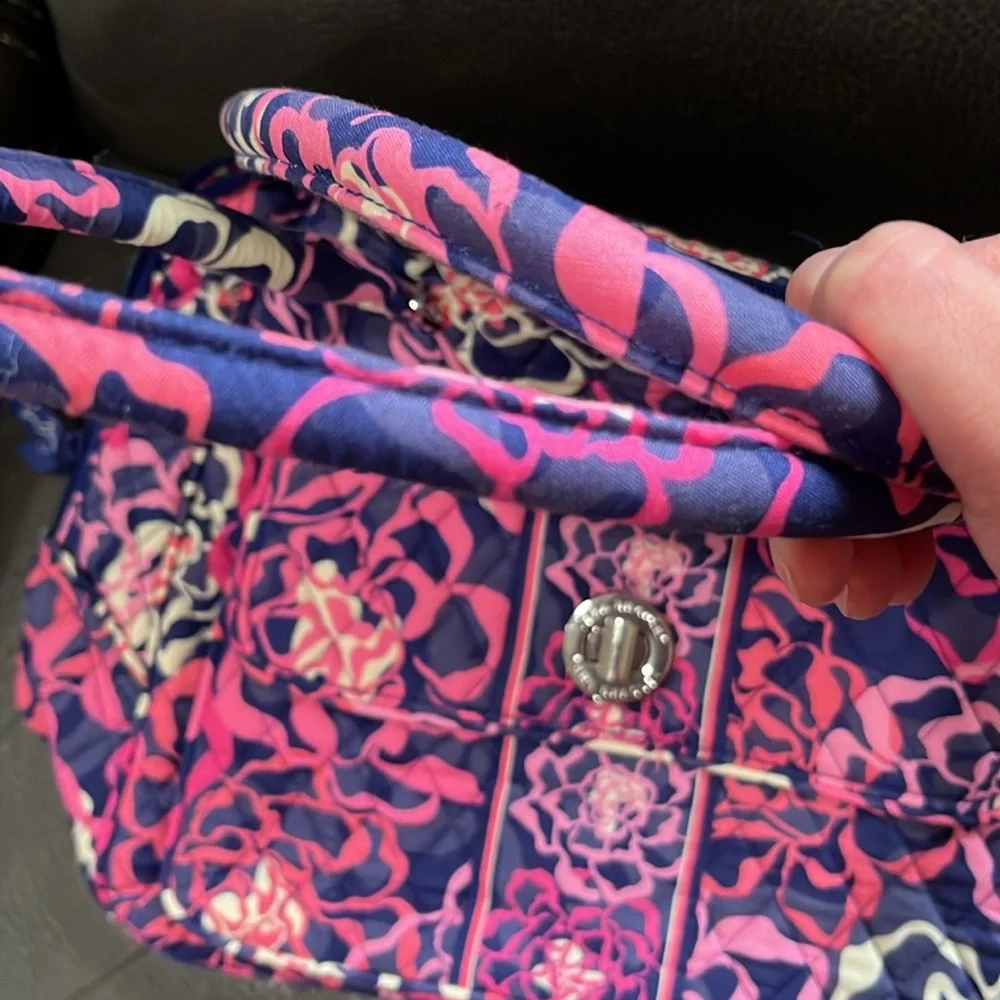 Vera Bradley Turnlock satchel in katalina pink
